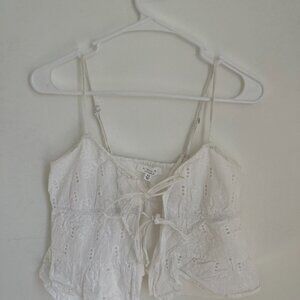 Kirious LA White Tie Up Singlet